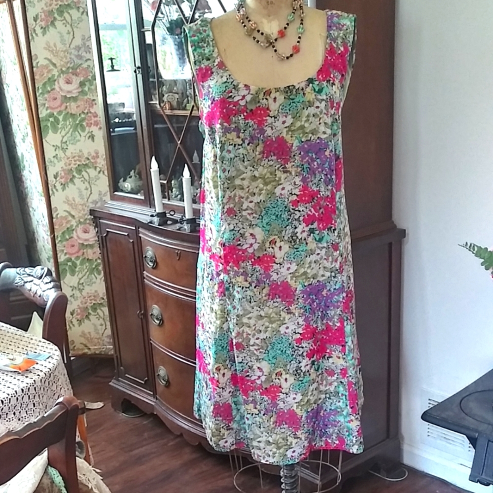 Lane Bryant size 24 flowered dress